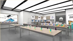 華為手機展示柜定制-中強展柜廠