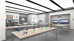 華為手機展示柜定制-中強展柜廠