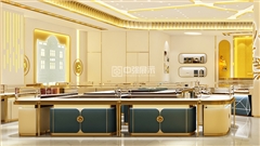 上海老鳳祥珠寶展柜訂制-中強展柜廠