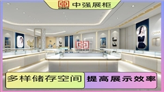 南京吾悅廣場店鋪珠寶展柜定制化服務——中強展柜廠