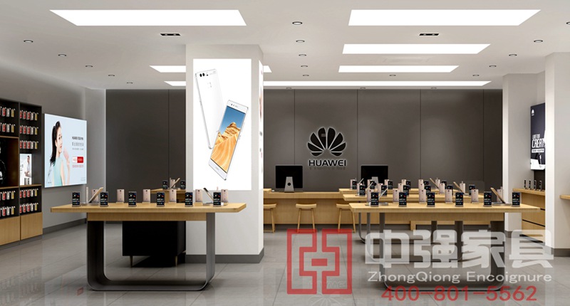 華為手機(jī)展柜制作