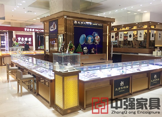 商場專賣店珠寶展示柜珠寶柜臺(tái)定做