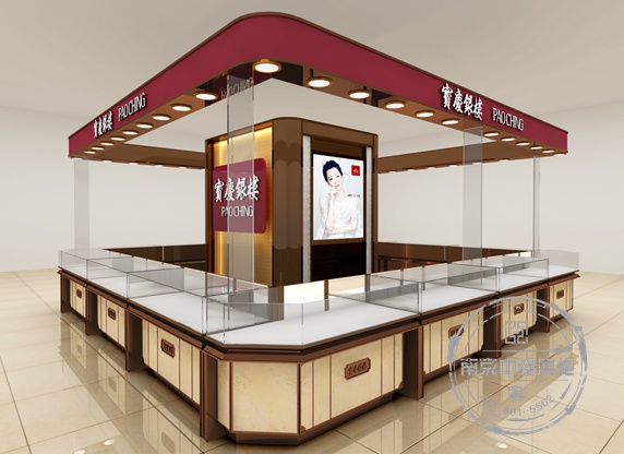 南京萬達(dá)寶慶銀樓珠寶展柜展示柜