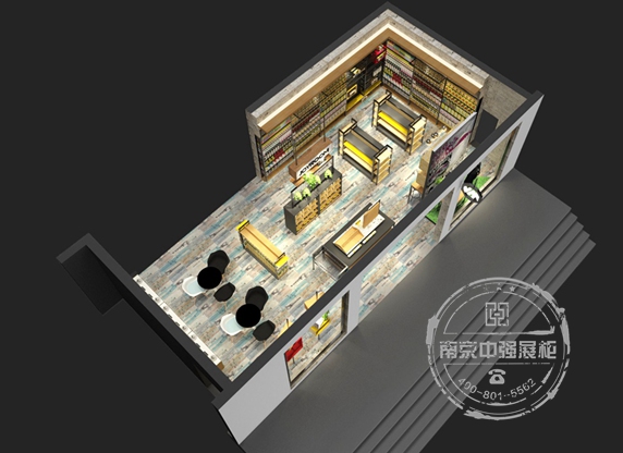 南通極樂堂手機(jī)展柜設(shè)計(jì)制作