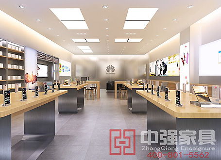 華為手機(jī)專賣店基礎(chǔ)裝修及展柜定制