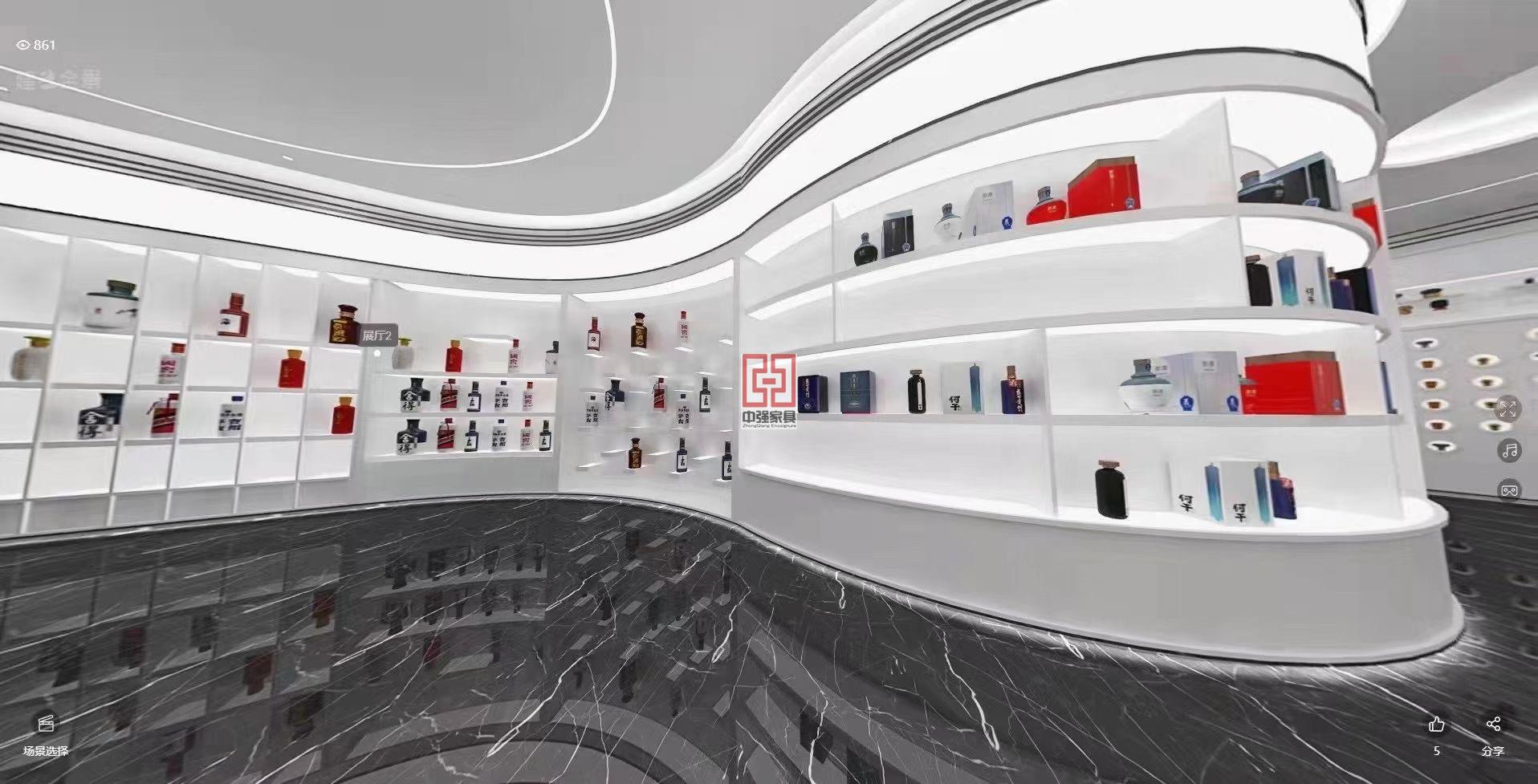 無錫奢華煙酒廠家直發(fā)定制展柜-中強(qiáng)展柜廠